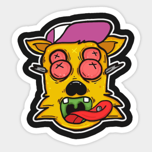 Crazy Cat Mad Sticker